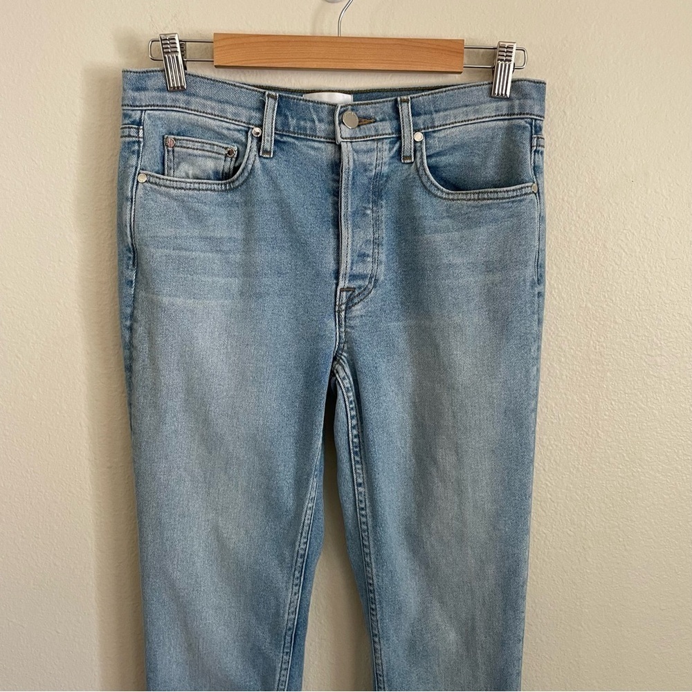 COTTON CITIZEN Women's High Rise Vintage Wash Denim Jeans Button Fly Size 29 - Picture 2 of 10